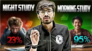 Best Time To Study 🤒 Morning or Night 🤧 Ft. Ritik Sir #ritiksirpw #pwfoundation