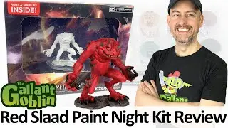 Red Slaad Paint Night Kit - Nolzur's Marvelous Miniatures - WizKids D&D Minis & Vallejo Paints