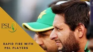 RAPID FIRE - Shahid Afridi, Shoaib Malik, Sarfraz Ahmed - PSL 2017 | M1E1