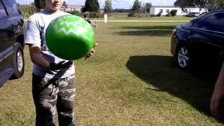Kids playing kickball