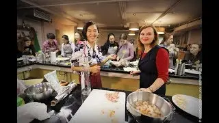 Cooking work shop with Aki Nakagawa and Tatiana Naumova