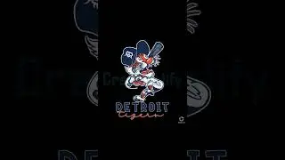 Detroit Tigers MLB Team Logo SVG File Digital