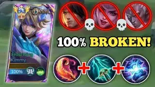 KIMMY 100% BROKEN BUILD VS. 2 MARKSMAN! (must try!💀) KIMMY BEST BUILD 2025 -MLBB