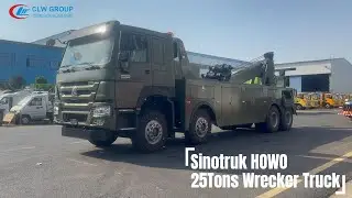 How to operate an Army Using HOWO 400HP 10 Wheeler 25 Tons Integrated Wrecker Tow Truck for Africa?