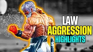 Law AGGRESSIVE Gameplay Highlights-Tekken 8