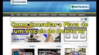 Como pesquisar a placa no Detran do Rio de Janeiro (Detran RJ): Passo a Passo!