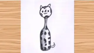 ✏️How to paint cute cat in a bottle | easy face paint tutorial | Paint on hand