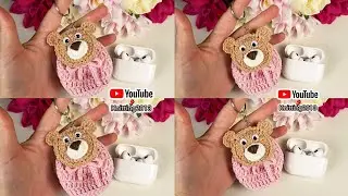 Mini teddy bear backpack keychain. Very easy to make, detailed instruction video