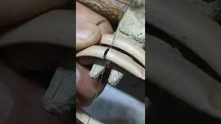 Half round hollow bracelet #jewelrymakingathome #jewellrymaking