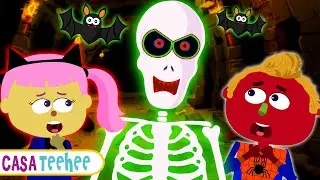 NOVO! Haunted Tunnel Spooky Song | M&uacute;sicas de Halloween para crian&ccedil;as | Aprenda cores | Casa Teehee