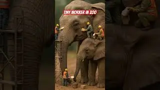 Tiny workers in Zoo #miniworkers #animationforkids #bestkidschannel #colorfultoys