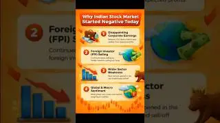 Indian Stock Market  ஏன் சரிவுடன் தொடங்கியது? | #stockmarkettamil #viral
