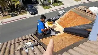 Tile Roof Leak Repair of a Very Tricky Valley done in San Clemente, Ca by South County Roofing