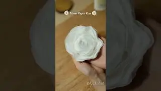 Super easy white roses from tissue paper ✨ #diy #handmade #rose #wedding