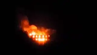 Fire at Hickling Hall. Video by Peter Marlow