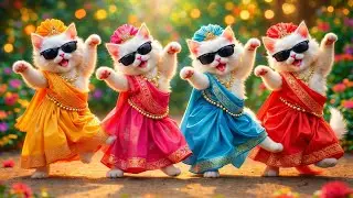 बिल्ली डांस | Cutest Cat videos funny dance🤣💃Dance Videos for cats #funny #dancingcat #catdance