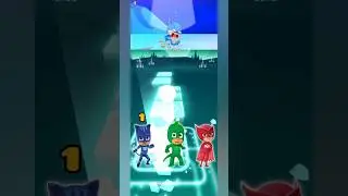 Catboy, Owlette & Gekko Play Tiles Hop 🎵🔥 | Epic Music Challenge. #Tiles hop #MusikVideo #Shorts