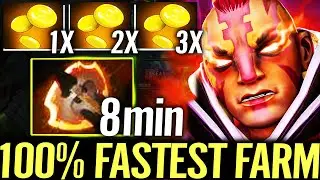 🔥 8MIN FURY Anti Mage Fastest Farm &mdash; 100% Shutdown Grandmaster Leshrac TOP 10 RANK Dota 2 Pro