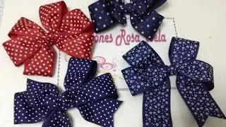 Mono escolar sencillo de listón estampado VIDEO No. 123