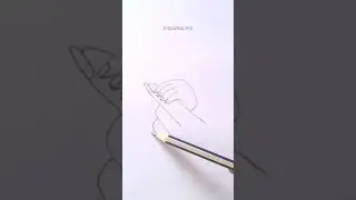 Baby Holding Mother's Finger Drawing #shorts
