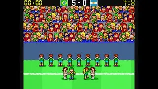 Kick and Run (Mexico 86) ⚽️ Brazil 🇧🇷 Taito 1986 🏆 game all finisher