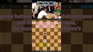 50-Move Draw Rule Explained: What Abdusattorov and Anand Showed Us#chess