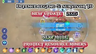 Defence legend 5: survivor TD| New update (2025) New Mode :- Protect Resource Miners