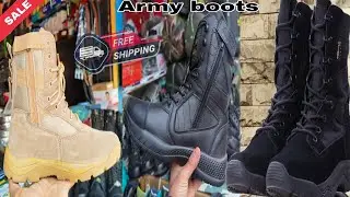 Tactical boots / Indian Army boots / dm shoes /Tsf / Sega army boots available only @TheArmystorekashmir