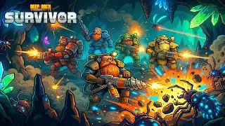 This game is a cross between Vampire Survivors and Deep Rock Galactic!
