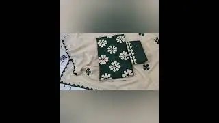 flower Apliuq net front panel Hand made bareek tanka 3pc Suits selevess flower work cotton stuff chi
