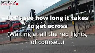 Cycling across Beckton Alps Interchange (A13) takes HOW LONG?? 🚦🐌