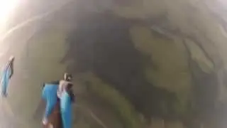 wingsuit sunset fly. прыжок в вингсьюте с перестроениями.