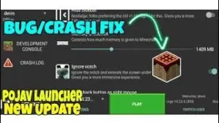 POJAV LAUNCHER BUG/CRASH FIXED UPDATE #viral #pojavalauncher#pojav#java #minecraft#vedio#new#op