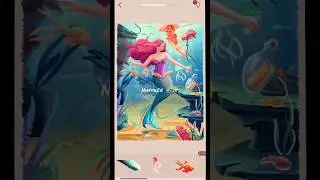 Art Puzzle Mermaid 🧜&zwj;♀️✨ #subscribe #artpuzzle #game #cozygames #cute #mermaid #viral