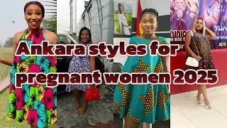 Ankara styles for pregnant women 2025||Short Ankara gown styles for maternity