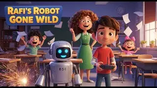 Rafi&rsquo;s Robot Gone Wild! | Funny School Adventure | Kids 3D Animation Story