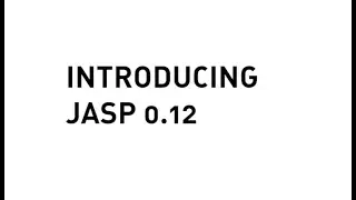 A Sneak Peek at JASP 0.12