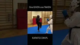 ONE given ONE taken #karate #taekwando #martialarts #karate1 #mma#mushinryu #kumite