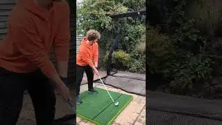 golf practice net and diy golf hitting mat #golfgear #golfpractice #golfswing