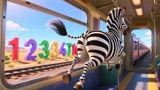 Wroom Wroom Zebra Train 🦓🚂 | Fun Learning for Kids | Preschool Adventure