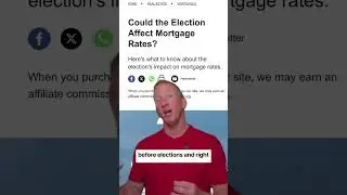 Do elections affect mortgage rates? Yes and no 👇  Hi...