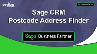 Sage CRM - Postcode Address Finder