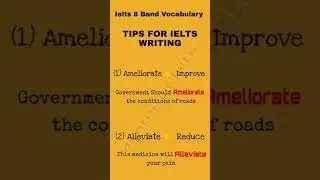 IELTS WRITING TIPS | IELTS VOCABULARY | 8 BANDS