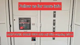 Main panel board 1600 A Adj Acb with outgoing 250 A Nos 04 For any order contact us on 03024023833