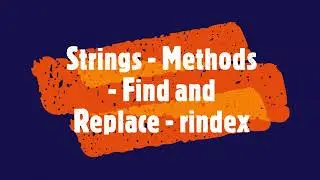 PYTHON - Strings - Methods - Find and Replace - rindex #PythonTips #viral #viralvideo #videos