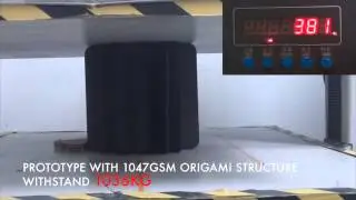 Compression test Origami vs Honeycomb