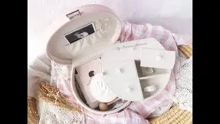 Personalized baby girl keepsake box