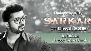 Sarkar | Diwali Release | Nov 6 | official Update |Team_VFCG