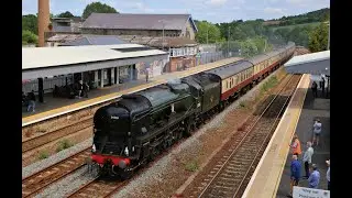 34036 Braunton top & tailed 57311 pass Totnes on LSL Private Charter   02/06/25