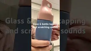 ASMR - Glass and bottle tapping and scratching sounds #glasstapping #tappingsounds #lofiasmr